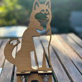Wood Phone Stand and Home Decor - Laser-Cut, Custom Designs and Stain Options
