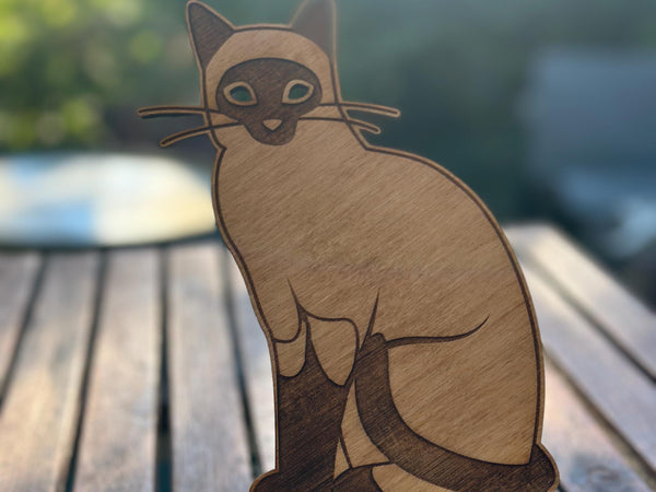 Wood Phone Stand and Home Decor - Laser-Cut, Custom Designs and Stain Options