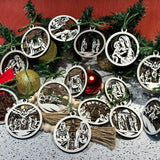 Christmas Story Ornaments-Set of ornaments with box