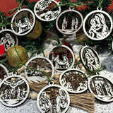Christmas Story Ornaments-Set of ornaments with box