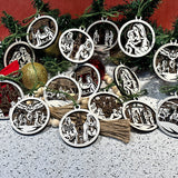 Christmas Story Ornaments-Set of ornaments with box