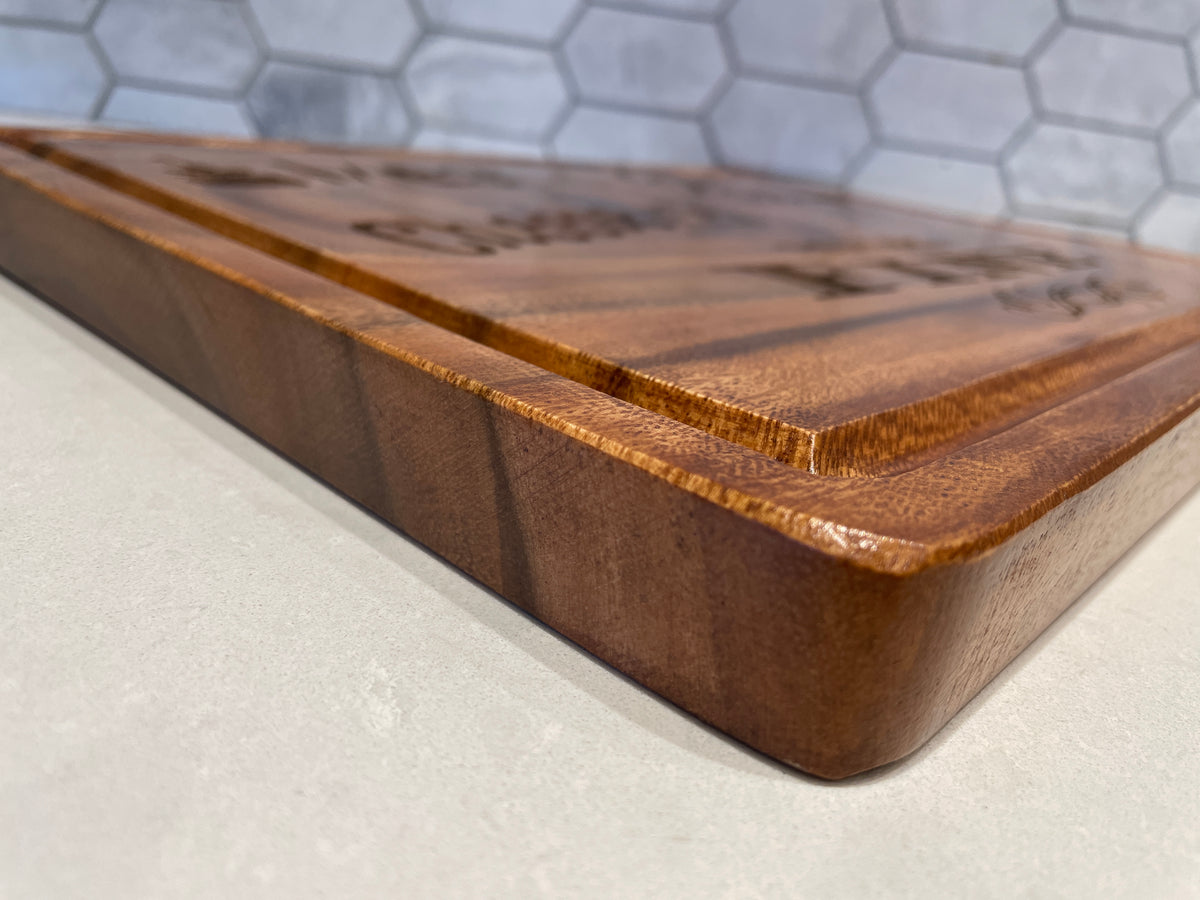 Acacia Wood Cutting Board and Serving Board