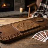 Large 4-Player Cribbage Board – Lifestyle Product Photo