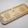 large cribbage board -maple stain with engraving