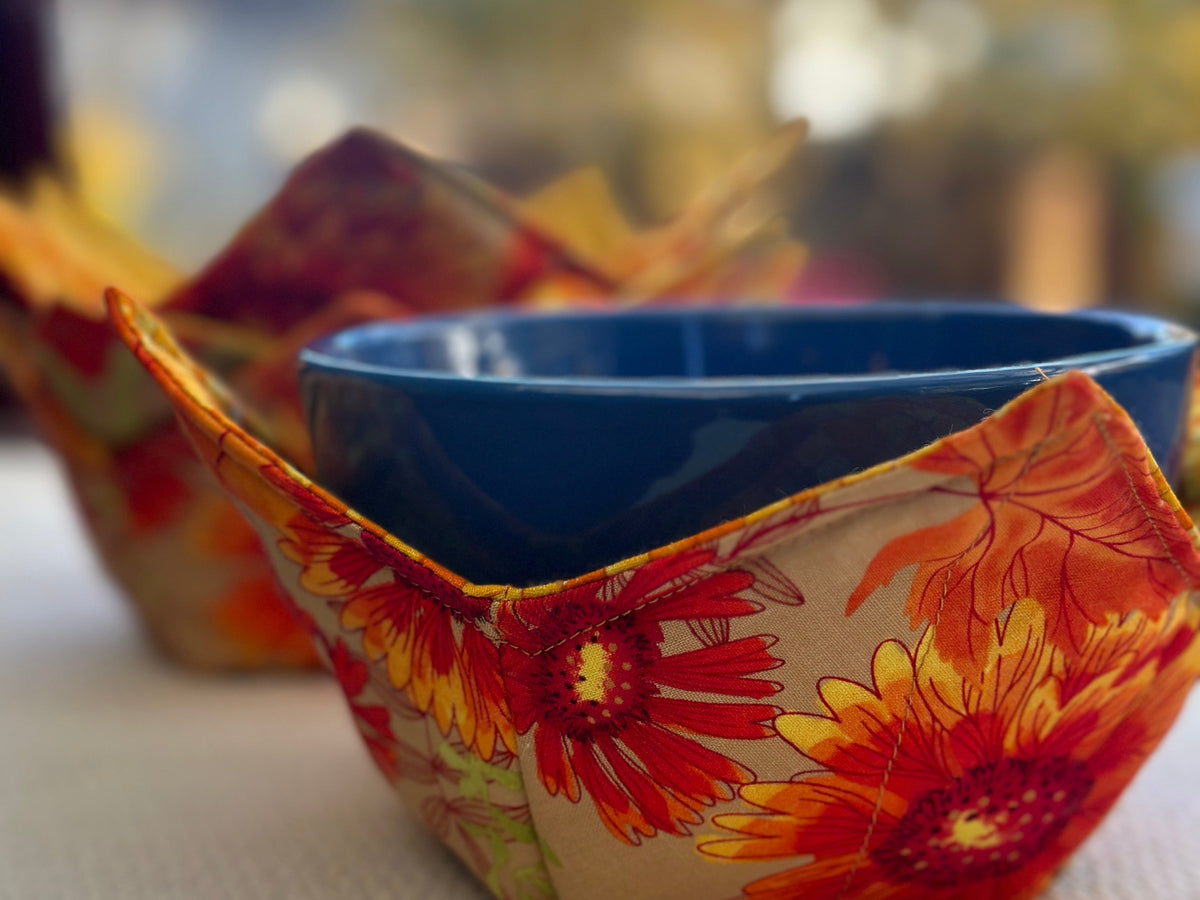 rust color bowl cozy