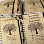 Journaux en bambou personnalisés, carnet en bambou, gravé au laser