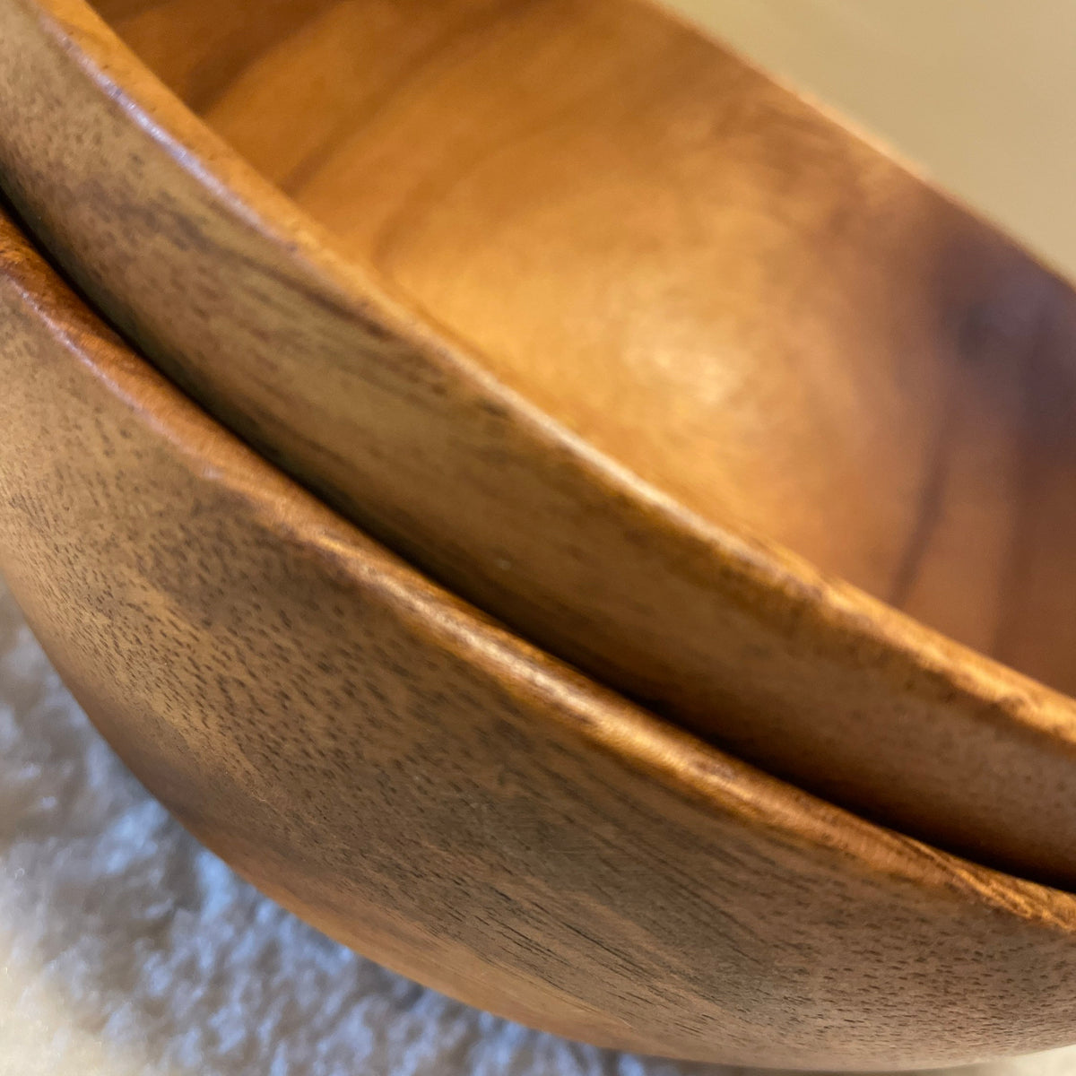 Acacia Wood Ramen Bowl,Large Salad Bowl, 8 in.x 3 in.