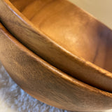 Acacia Wood Ramen Bowl,Large Salad Bowl, 8 in.x 3 in.