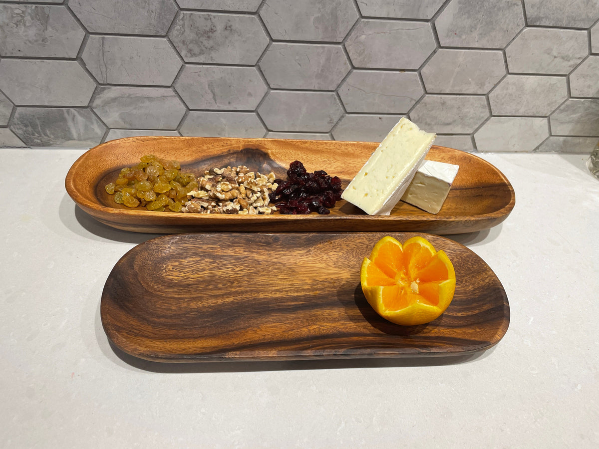 Set of 2 Sushi Platter,  Baguette Platter, Serving Platter