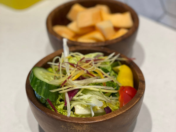 Set of Acacia Wood Salad Bowl,Pasta Bowl, Soup Bowl,Personal size, Ramen Bowl, 6 in. x 3 in.