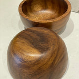 Set of Acacia Wood Salad Bowl,Pasta Bowl, Soup Bowl,Personal size, Ramen Bowl, 6 in. x 3 in.