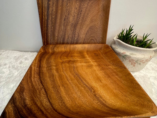 Square Acacia Wooden Plates