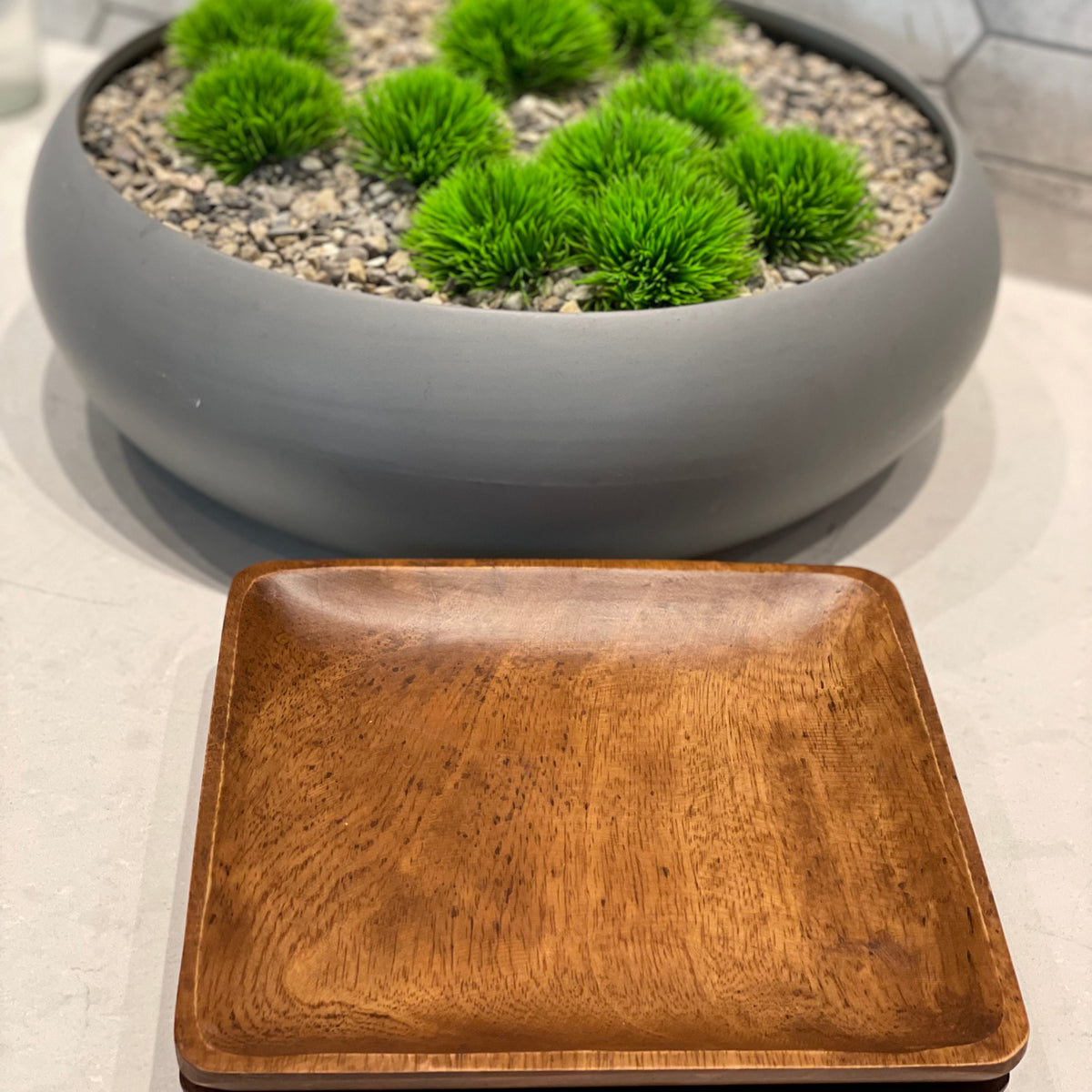 Small Rectangular Acacia Wooden Plate, Appetizer Plate, Serving Dish