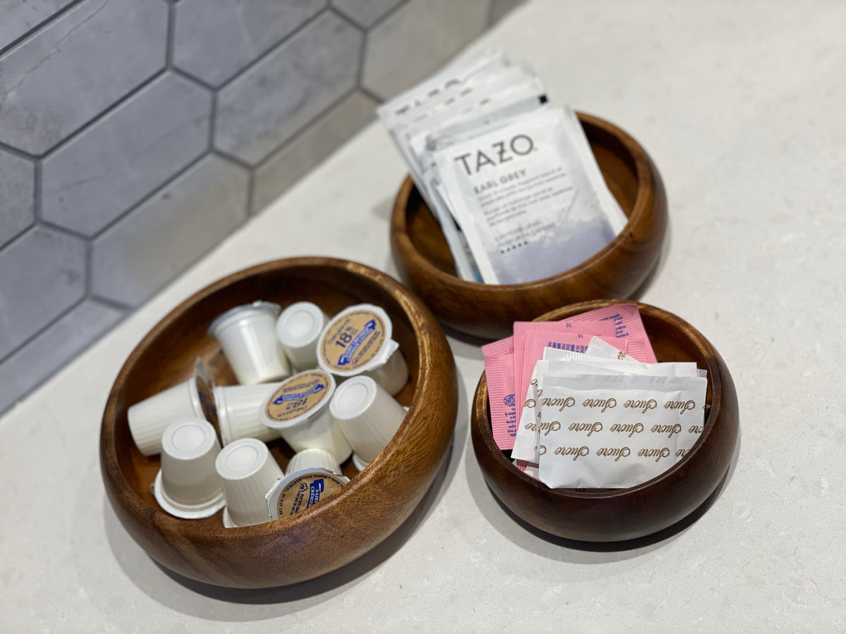 Ensemble de 4 mini bols en bois, bol à riz, bol à condiments