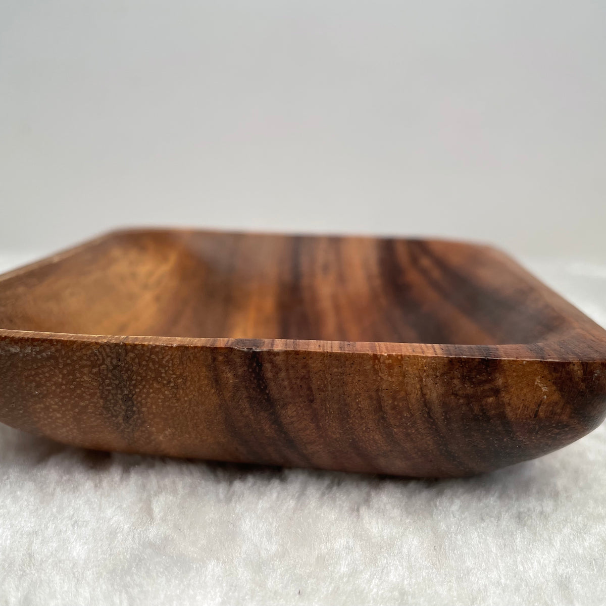 Small Square Acacia Wooden Dish, Dipping Sauce, Sauce Plate