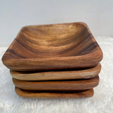 Small Rectangular Acacia Wooden Plate, Appetizer Plate, Serving Dish