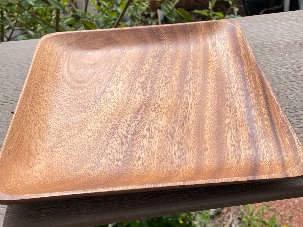 Square Acacia Wooden Plates