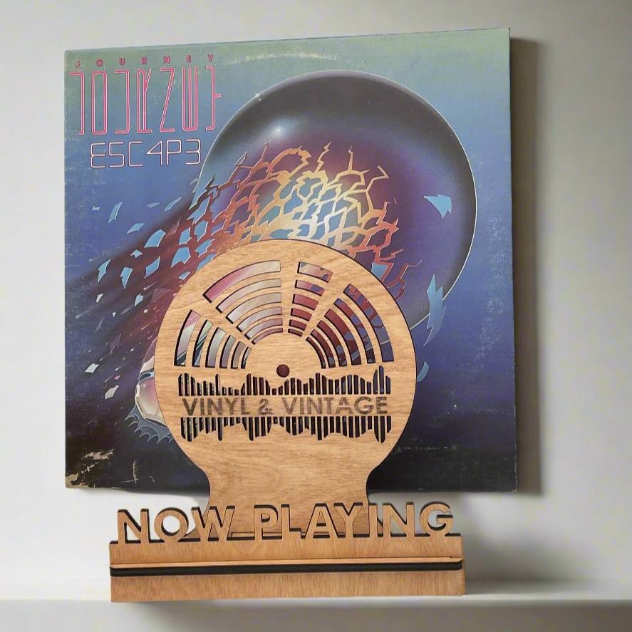 vinyla record stand now playing